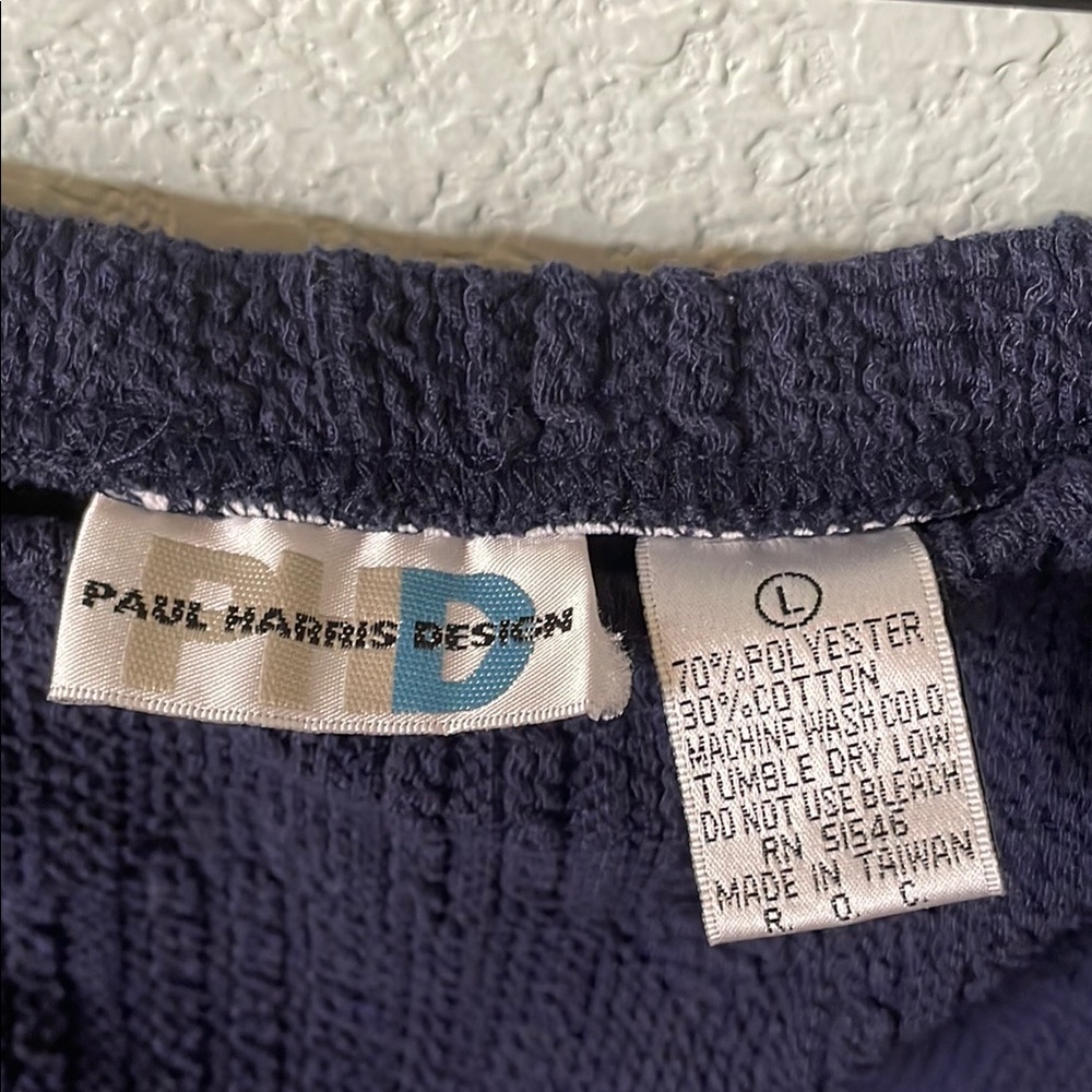 Vintage Navy Sweater Skirt - Picture 2 of 3